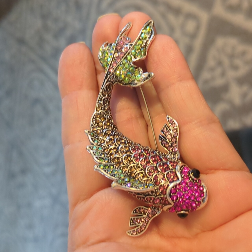 Spectacular Fish Brooch/Pendant - Picture 3 of 5